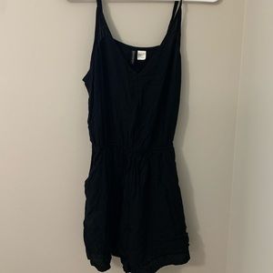 Black Spaghetti Strap Romper
